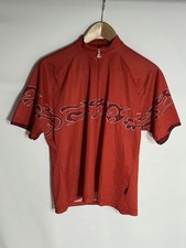 Loffler Cycling Jersey Abstract 1/2 Zip | Ladies | Red | Medium | Rare