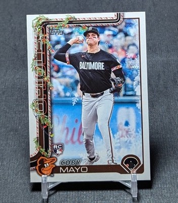 Coby Mayo Rookie RC 2025 Topps Holiday Baseball Card #H118 Baltimore ...