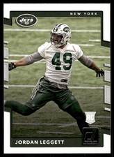 2017 Panini Donruss #355 Jordan Leggett Rookie RC New York Jets football card. rookie card picture