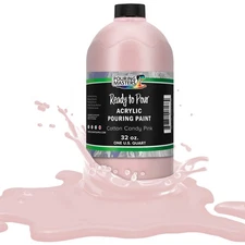 Pouring Masters Cotton Candy 32-Ounce (Quart) Water-Based Acrylic Pouring Paint