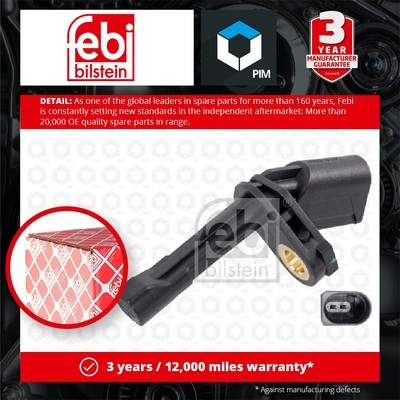 ABS Sensor fits SEAT ALTEA 5P, 5P1 Rear Right 2004 on Wheel Speed WHT003858 Febi