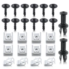 26pcs Engine Under Cover Splash Guard Clip Screw Kit For Audi A4 A5 A6 1995-2023