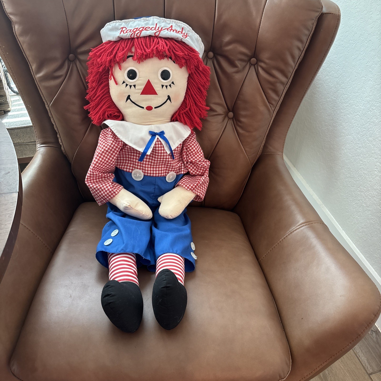Collector 80th Anniversary Large Raggedy Ann Doll 36 inches tall 
