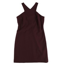 bar III Womens Solid A-line Dress