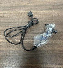 Nintendo Wii Nunchuck Clear Wired Controller Very Good Condition LN