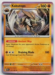 Kabutops 141/165 Holo Rare Scarlet & Violet 151