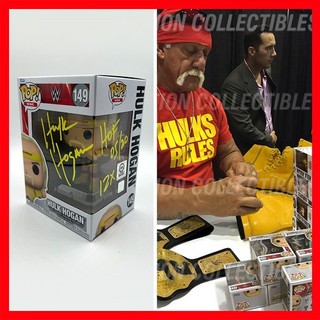 HULK HOGAN TEARING SHIRT SIGNED #149 WWE Funko POP! Exclusive with COA & PICTURE