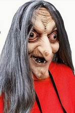 COSTUME MASK-Classic Witch Horror Mask, Latex Headgear, Performance Props