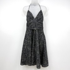 Express Dress Womens 12 VTG Y2K Babydoll Whimsigoth Fairy Grunge 100% Silk Party