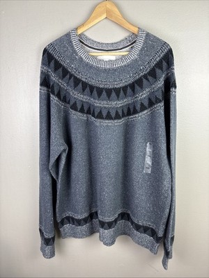 Sun And Stone Long Sleeve Grandpa Sweater Size XXL Geometric Print Fleck