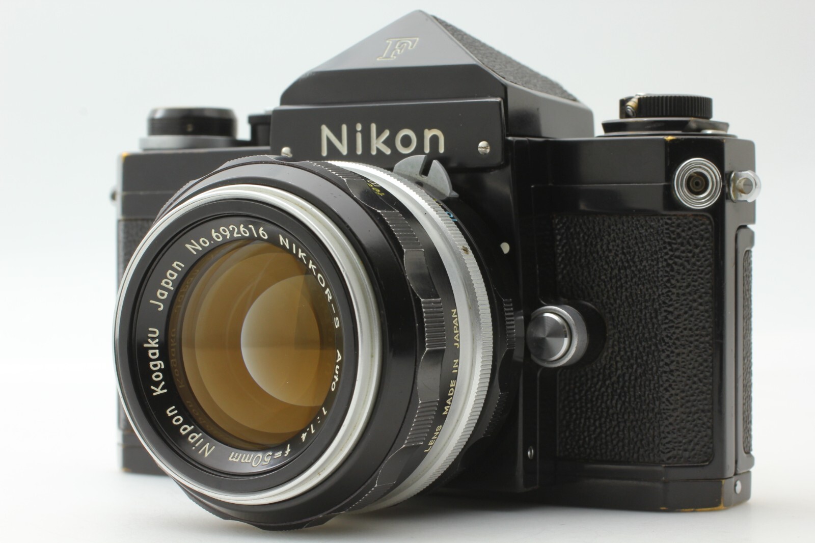 【 EXC+5 / READ】 Nikon F 35mm SLR Film Camera Eyelevel w/ Nikkor-S 50mm F1.4...