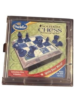 Thinkfun Solitaire Chess Mind-Capturing Logic Game 60 Challenges Complete