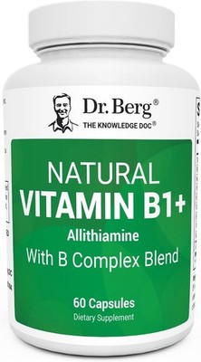Dr. Berg Natural Vitamin B1 B6 B12 Complex - Allithiamine Vitamin B1 Supplement