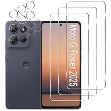 3 Pack Moto G Power 2026/2025 Screen Protector 6.8 inch 3 Pack Camera Len...