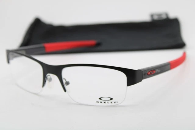 NEW OAKLEY OX3226-0155 CROSSLINK SATIN BLACK RED AUTHENTIC
