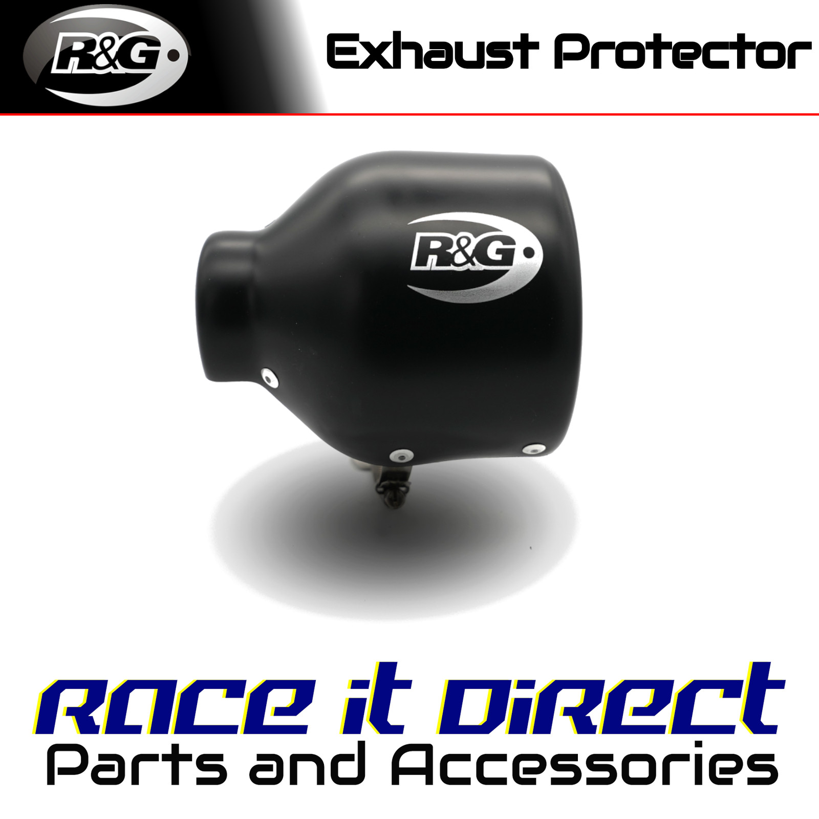 Exhaust Protectors for Suzuki SV650 FullFaired 1999-2000 Oval RHS R&G