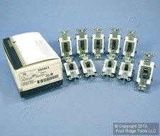 Leviton CS320-2 Brown 3-Way Commercial Toggle Wall Light Switches 20A 10-Pack