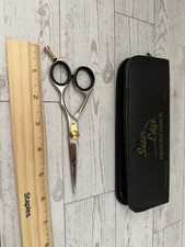 Satin Edge Ergonomics 5.5in Stainless Hair Cutting Shears Finger Rest Tension