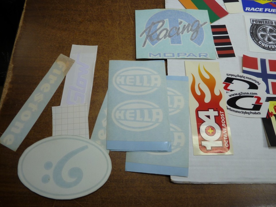 LOT OF MIXED DRAG/STREET NHRA RACING STICKERS / DECALS | eBay