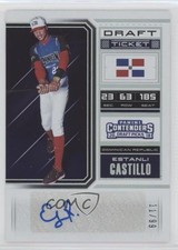 2018 Contenders Draft Picks International Ticket 11/99 Estanli Castillo Auto g2u