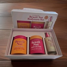 Trader Joe's Brazil Nut Body Trio Set, Full Size Body Wash Scrub Body Butter