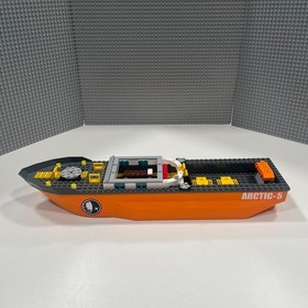 Lego 62791 Boat Hull (Orange) + Top 54101 (Dark Bluish Gray) Arctic Icebreaker