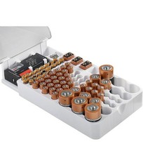 Battery Storage Organizer Case and Battery Tester, Holds 93 Batteries Various...