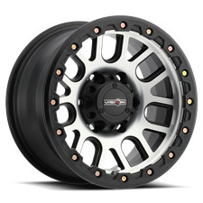 17x9 Vision Off-road 111 Nemesis Blk Machine Wheels 8x6.5 -12mm Set Of 4