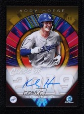 2019 Bowman Draft Chrome Class of Gold Refractor 13/50 Kody Hoese Auto 5j8