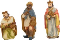 Krippenfiguren Heilige Drei KöNige 3-Teilig Polyresin 12 Cm Deko