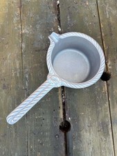 Vintage Wilton Armetale RWP Cast Aluminum Skillet Sauce Pan Rope Handle Pewter