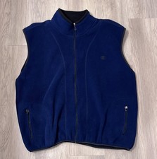 Men s Champion Fleece Vest Full Zip Pockets S...