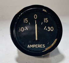 Vintage Ammeter Gauge 30-0-30 Amperes 30 Amperes 2" Diameter 2 1/4"/Flange