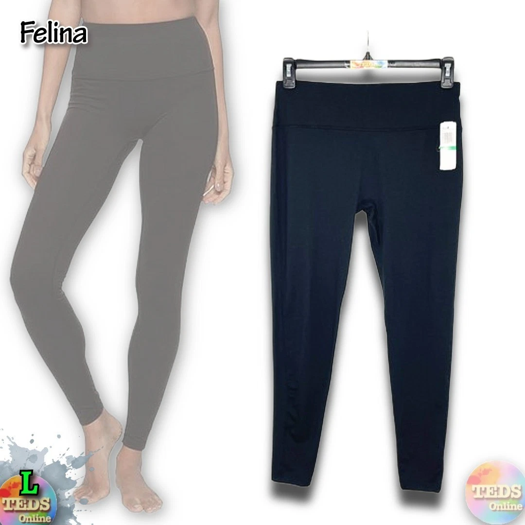 Confezione 2 Leggings Felina Camoscio Ultra Morbidi | Nero | Taglia M | Nuovi Senza Etichette