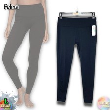 NWT Felina Women's L High Waist Stretch Legging 900531 - Black
