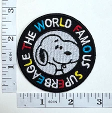 Embroidered Patch - Super Beagle - Peanuts - NEW - Iron-on - Snoopy