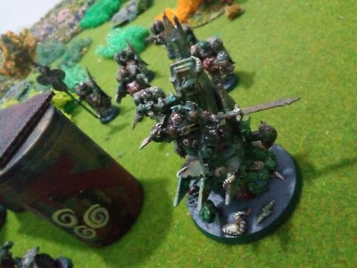 Chaos Space Marine Nurgle Sorcerer ( Forgeworld) On Scratch Built Palanquin 