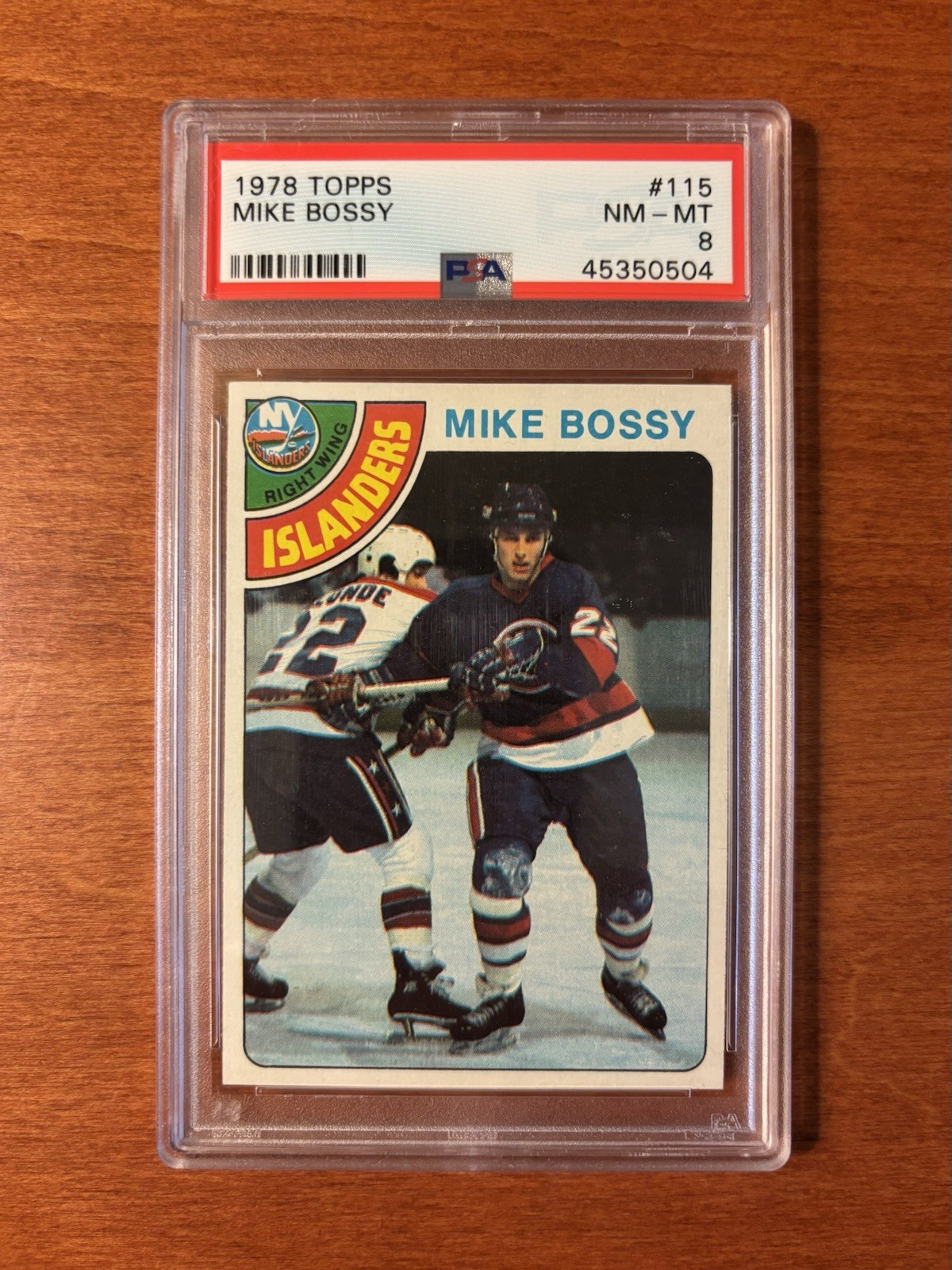 1978 Topps Mike Bossy RC #115 PSA 8 Centered Front and Back!