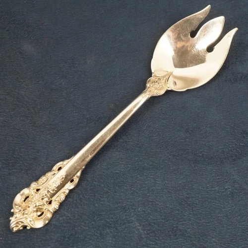Wallace for Cartier Sterling Silver Grand Baroque Ice Cream Fork - Free Ship US