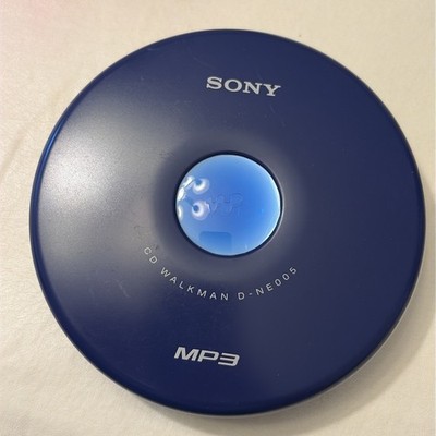 Vintage Sony Walkman D-NE005 Blue Portable MP3/CD Player Tested Working