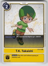 T.K. Takaishi Normal Rare Starter Deck 03: Heaven's Yellow ST3-12 R NM