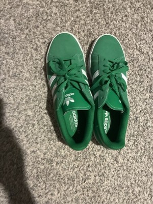 adidas Campus Vulc Men s Low Top Suede Sneakers Green/Cloud White JQ0052