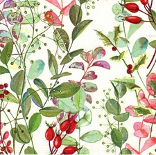  2 Two Paper Lunch Napkins for Decoupage/Mixed Media - Atunno leaves eucalyptus