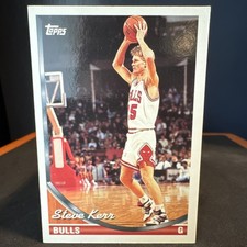 Topps 1993-94 Steve Kerr #252 Chicago Bulls NBA Basketball Base Set Card