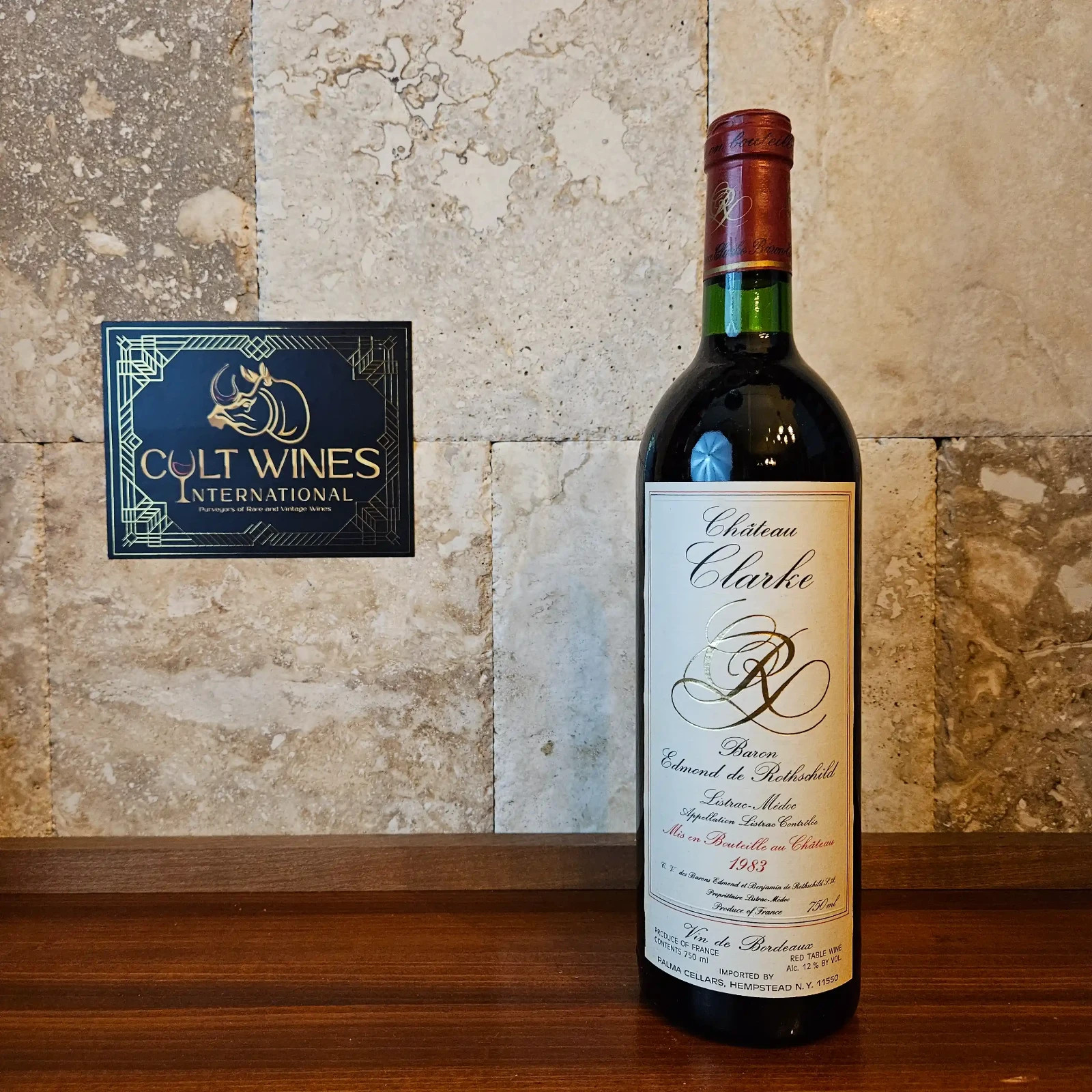 1983 Chateau Clarke Bordeaux wine, Listrac-Medoc [Baron Rothschild]