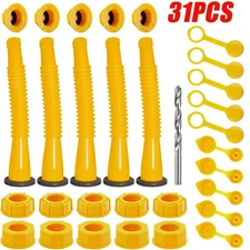 31P Gas Can Spout Nozzle Vent Kit Replacement For Plastic Gas Cans Old Style Cap