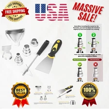 Professional 35mm Heat Gun Nozzles Set - 7 Durable Stainless Steel Attachments