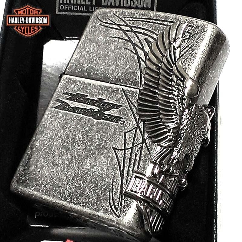 Harley Davidson Eagle Hdp-65 Silver Brass Etching Japan