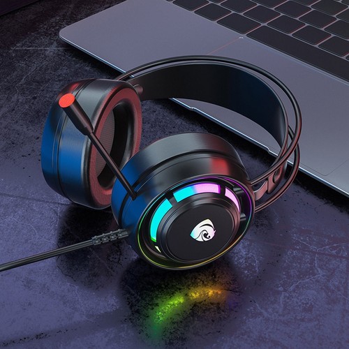 Cuffie Gaming Cablate Cuffie Con Microfono Cancellazione Rumore Controlli Audio Nuove - Foto 5 di 8