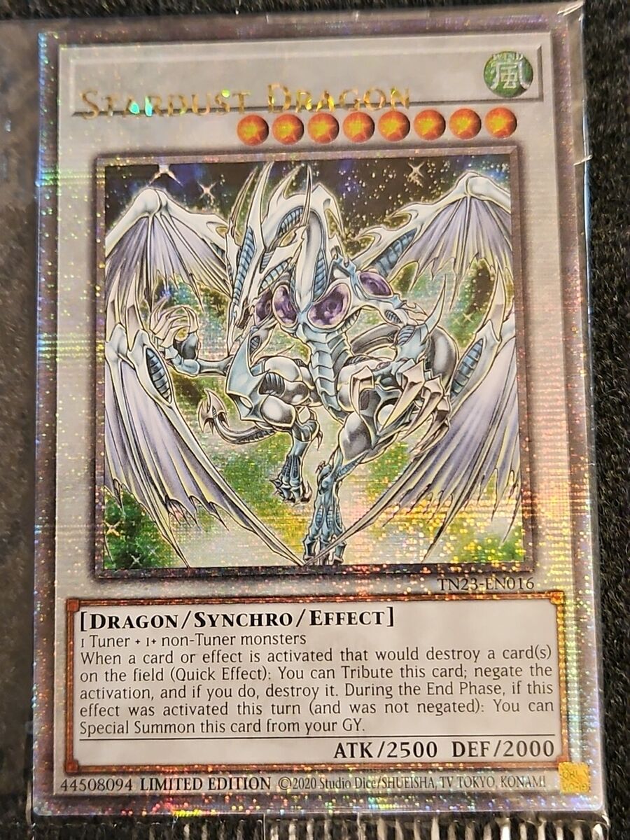 Misprint* Stardust Dragon TN23-EN016 Quarter Century Secret Misprint* Stardust Dragon TN23-EN016 Quarter Century Secret